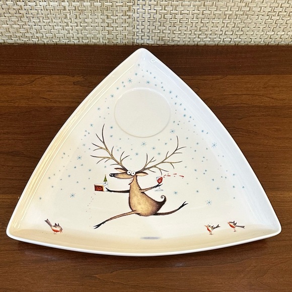 🎄🌟2xHP🌟VTG 2005 Royal Worcester Porcelain 2  Piece Chip & Dip Plate Mackie - Picture 5 of 11